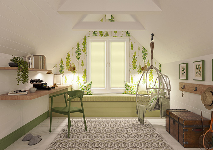 Solaris, Buttercup - Stick Fit Pleated Blind - Image 9